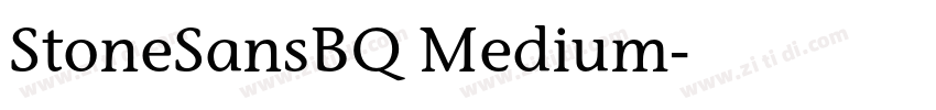 StoneSansBQ Medium字体转换
